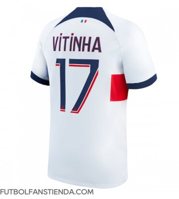 Paris Saint-Germain Vitinha Ferreira #17 Segunda Equipación 2023-24 Manga Corta